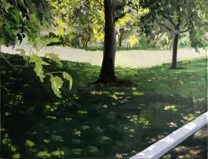 Sun & Shade 12"x16” (31x41cm) Oil/canvas Framed - £400
