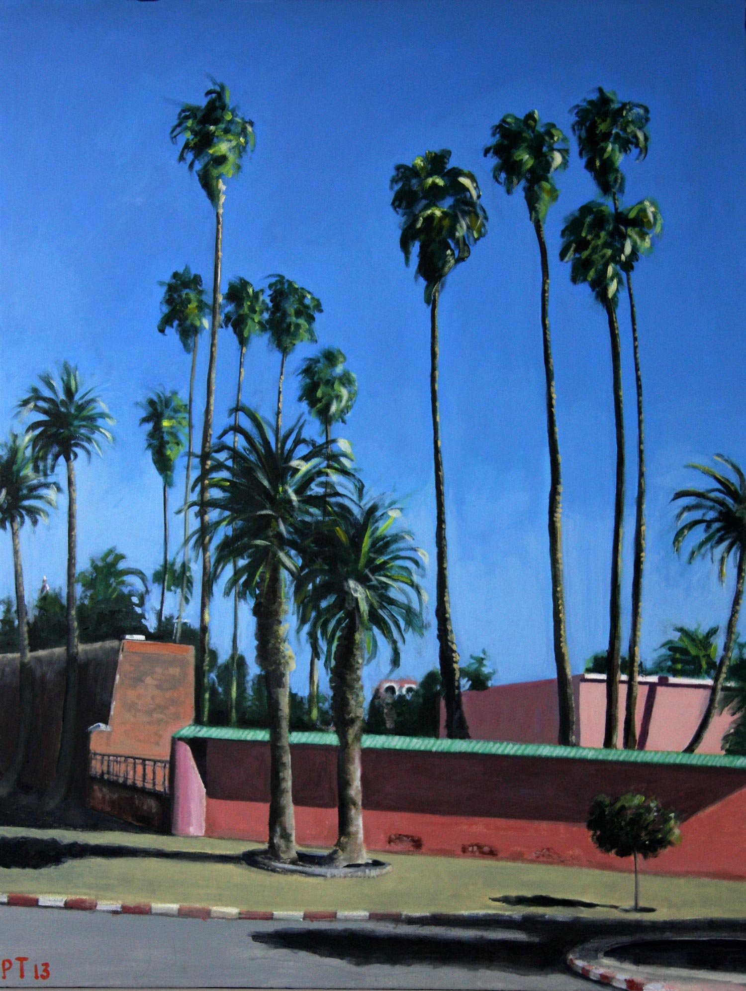 Marrakech, the New Town 40"x30” (102x 76cm) Acrylic/canvas - £1000