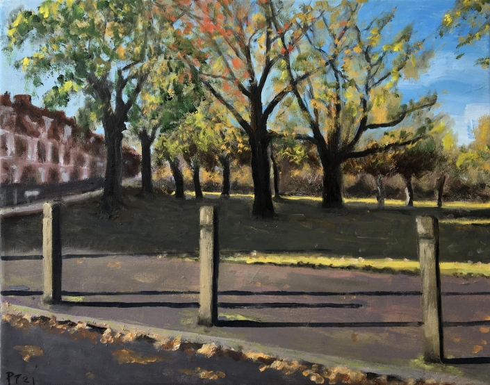Nightingale Lane. 36"x24" (91x61cms) oil/canvas - £400