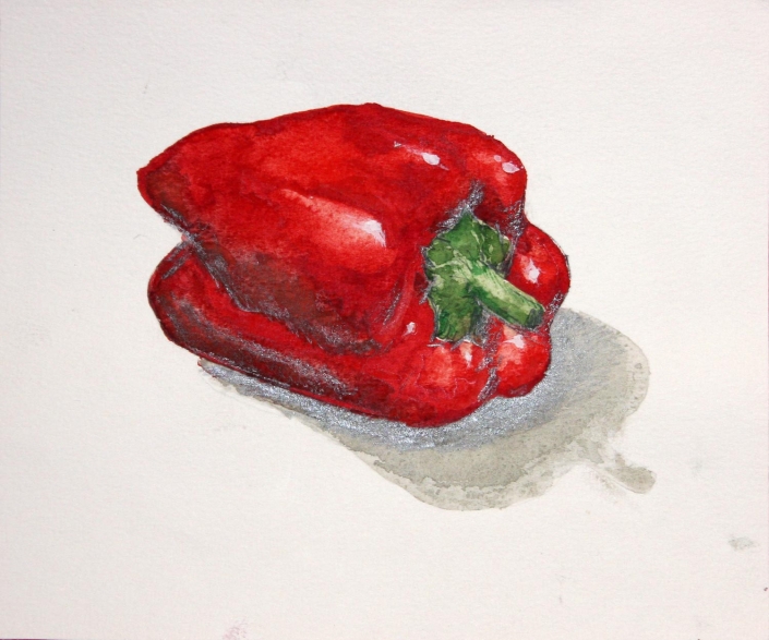 Red Pepper. Watercolour/paper (artist)