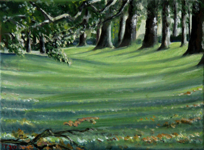 Summer Morning. 12"x16” (31x41cm) Oil/canvas - (Private collection)