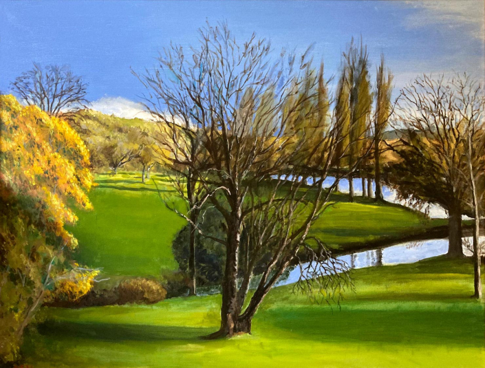 Blackwater at Ballyrafter. 60x90cm Acrylic on canvas - NFS