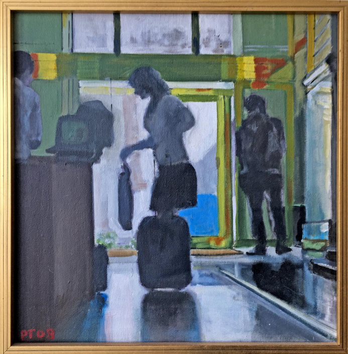 Plaza San Martin, Madrid. Oil on canvas 12"x12” NFS