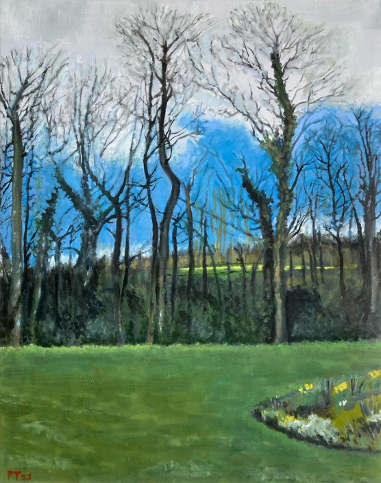 Blarney Castle grounds - Winter trees. 75x60cm Oil on canvas - £600
